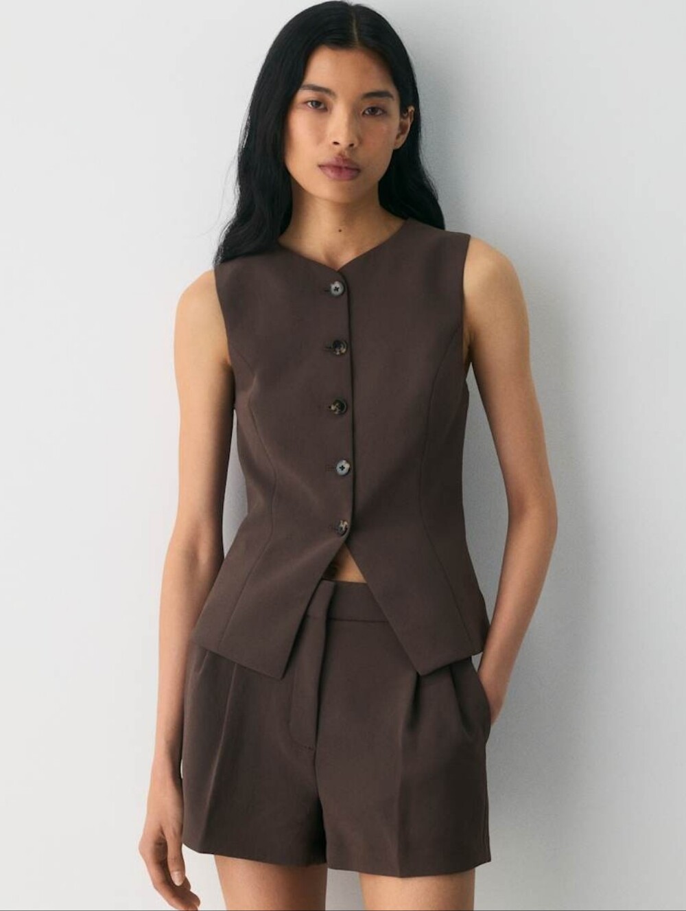 Aritzia Regal Vest Size 10 In Mocha Brown